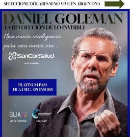 PLATINUM PASS SP- Dr. Daniel Goleman + Fila 1 (2da fila sponsors)+ Coach Manu Colombo – Meet and greet – Int. Simultánea