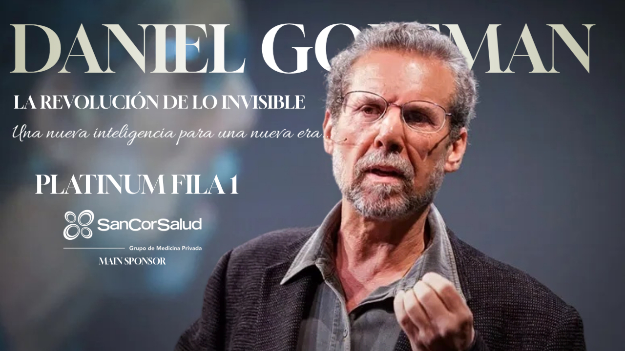PLATINUM PASS SP- Dr. Daniel Goleman + Fila 1 (2da fila sponsors)+ Coach Manu Colombo - Meet and greet - Int. Simultánea